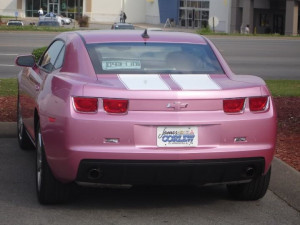Pink camaro – I’m really a mustang girl, but this is pretty.