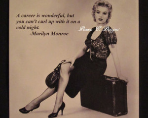 ... Monroe Quote Magnet, Large Old Hollywood Magnet, Public Domain Image