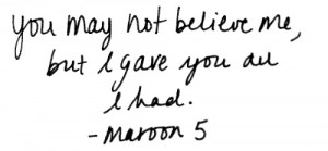Maroon 5 | via Tumblr