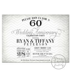 60 year, wedding anniversary, grandpa 60th, wedding showers, printabl ...