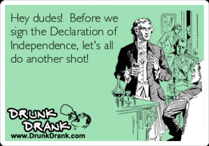 Founding Fathers got drunk