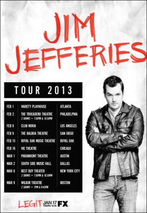 Jim Jefferies - This guy is funny! Not suitable for children.