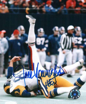 JACK YOUNGBLOOD photo LOS ANGELES Rams AUTOGRAPHED JACK YOUNGBLOOD