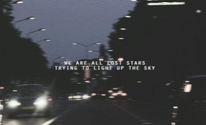 dark, grunge, life, lost, night, pale, quote, sky, stars, youth