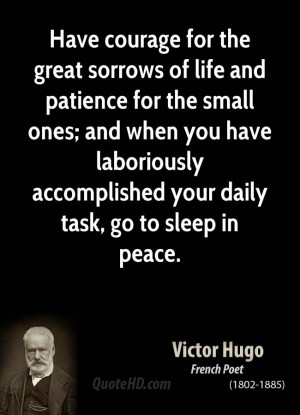... have laboriously accomplished your daily task, go to sleep in peace