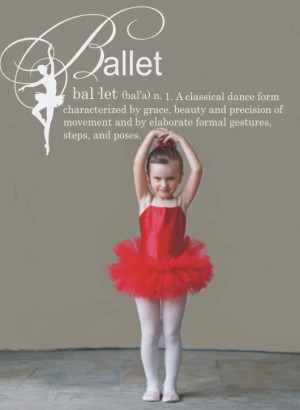 Ballet Definition Wall Decal