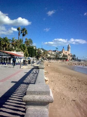 Sitges (pronounced Sitches): To quote Wikitravel, 