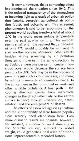 John Holdren in 1971: “New ice age” likely
