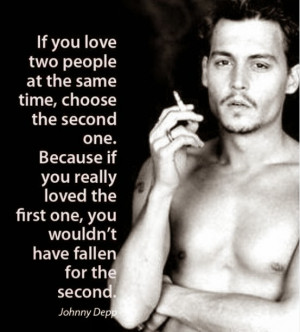 ... gave me life johnny depp i m not sure i m adult yet johnny depp