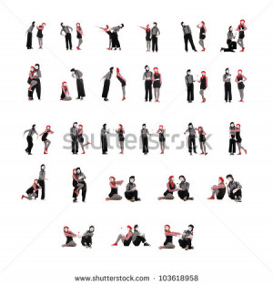 photo-photo-collection-of-two-funny-mimes-isolated-on-white-background ...