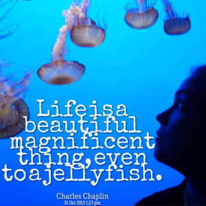 Quotes Picture: life is a beautiful magnificent thing, even to a ...