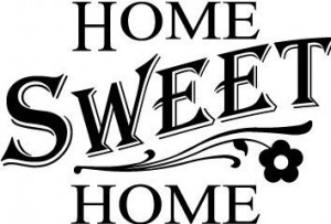 HOME SWEET HOME Vinyl wall quotes lettering sayings art On Wall Decal ...