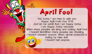 ... , do not hurt them by fooling and lying on first April / April Fool