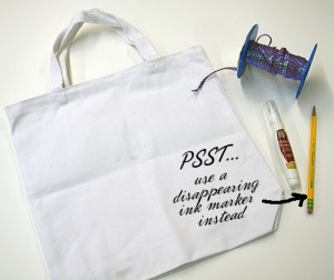 Personalized Sequin Quote Art Tote