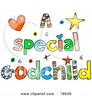 ... Illustration of Colorful Letters Spelling A Special Godchild by Prawny