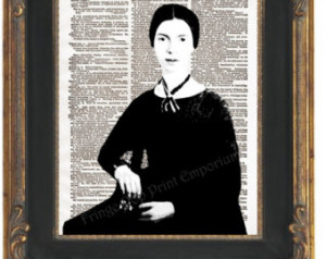 Emily Dickinson Art Print 8 x 10 Dictionary Page - Pop Art Poet Author ...