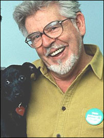 Rolf Harris with dog on Animal Hospital