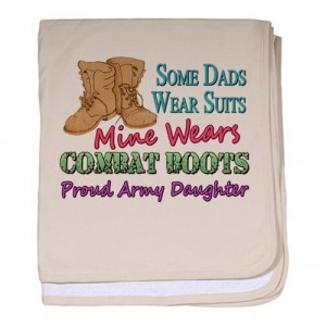 boots Army Daughter Military baby blanket by CafePress - Petal Pink ...