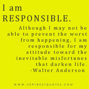 am responsible – Quotes of the day May 23 2012