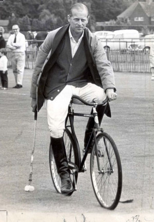 Prince Philip 1967 bicycle polo