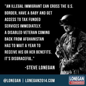 Illegal immigrants vs Veterans