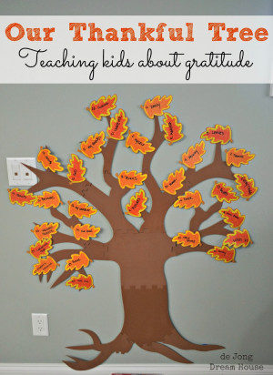 Thankful Tree: teaching kids about gratitude