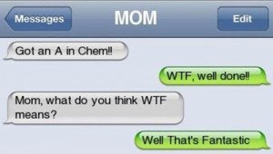funny parent text wtf mom