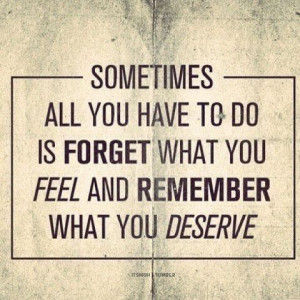 Do you know what you deserve?