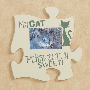 Home > My Cat Pet Photo Frame Puzzle Piece Wall Art
