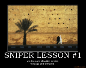 Female Sniper Motivational Poster