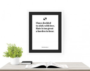 Martin Luther King. Printable quote, inspirational art, wall décor ...