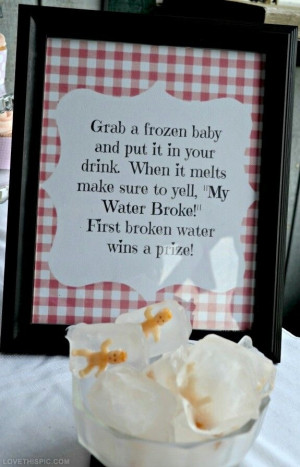 Funny Baby shower idea