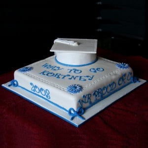 graduation cake cake made for recent graduate covered in fondant cap