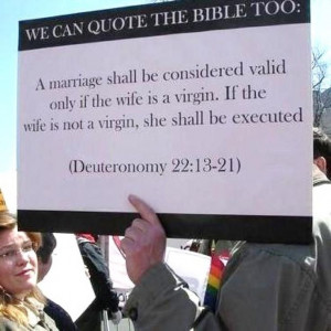 ... one about homosexuality isn't the only Bible quote regarding marriage