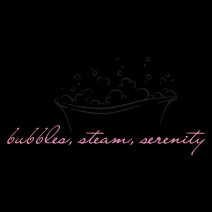 bubbles, steam, serenity wall quotes decal