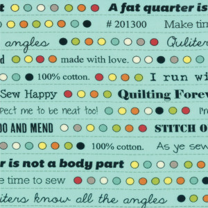 Bobbins & Bits Quilt Quotes Aegeon Blue