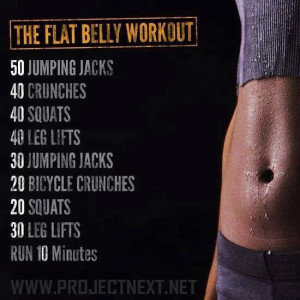 Flat stomach exercises