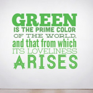 Green is the Primary Color