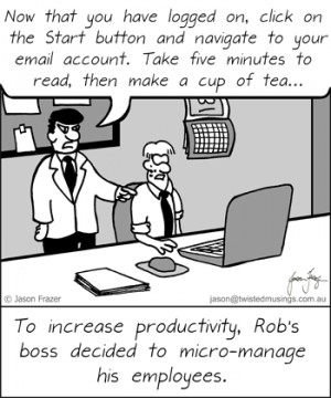 Memory tip: Think of the micro part of micromanage, which has the same ...