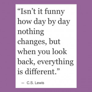 Life changes quote. C. S. Lewis