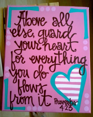 Custom Scripture or Quote Painting 16X20 Framed by graceelliott10, $38 ...