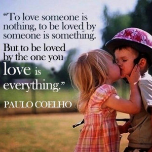except him. It's loving each other unconditionally. It's being in love ...