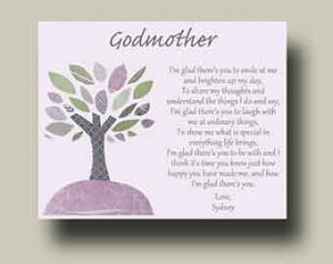 ... Godmother - Gift from Godchild - Godmother Keepsake, Godmother