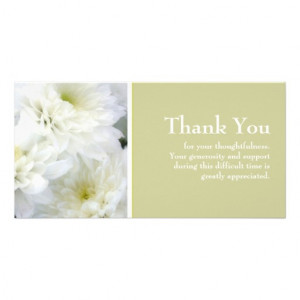 Sympathy Thank You Photo Card Template