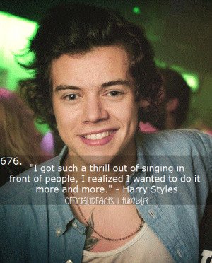 ... Harry Styles #harry styles facts #Harry Styles quotes #1d #1d facts