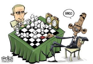 Putin vs Obama © Eric Allie,Caglecartoons.com,Syria,obama,putin,assad ...