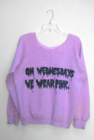 quote kawaii sweater Mean Girls Grunge pastel goth