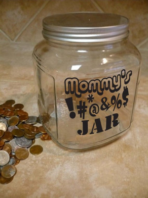 Mommy Daddy Family SWEAR JAR Vinyl Sticker Decal 5