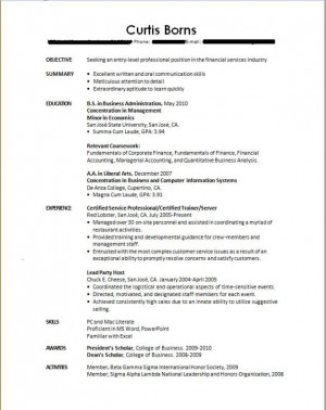 Thread: Resume Critique