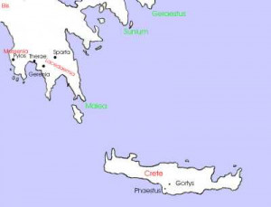 Odyssey Map Odysseus 39 Journey